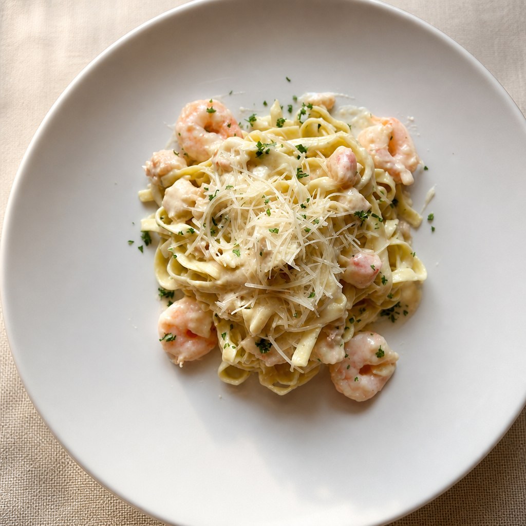 Seafood Alfredo
